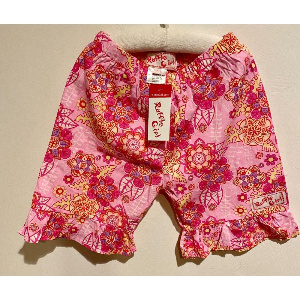 Ruffle Girl Ruffle Pink Boho Design Pants Size 7 –